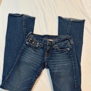 True Religion Dark Blue Straight Leg Women's Jeans